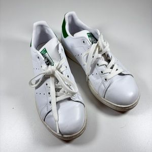 Adidas 6 Stan Smith white green leather top tennis shoes